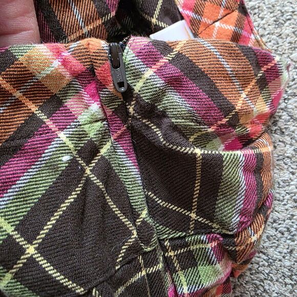 Gymboree Girls Size 10 Skirt Sweater Outfit Yellow Plaid Short Sleeve Buttons - Picture 10 of 10